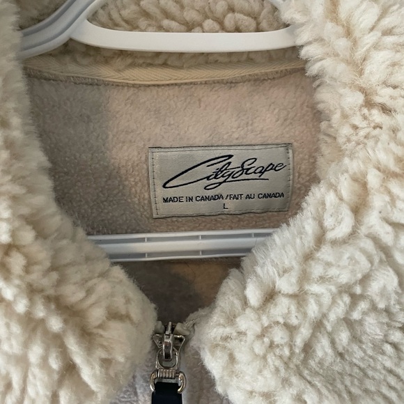 🔥3/$25🔥Vintage sherpa collar fleece - Picture 3 of 3